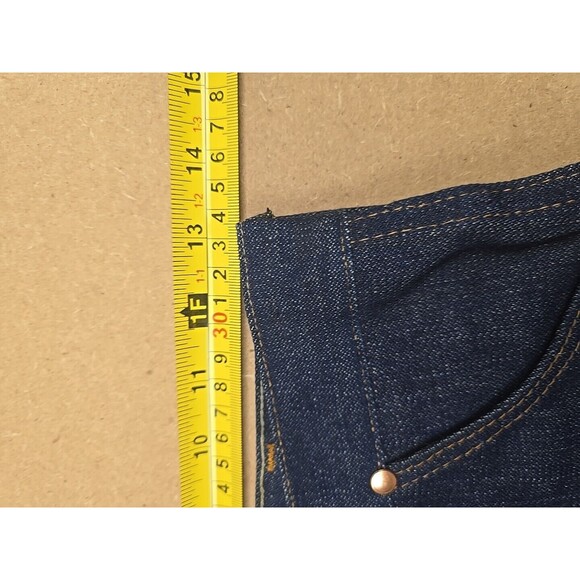 VTG 70S 80S New Boys Kids 28 X 34 Wrangler Dark Denim Carpenter Work Jeans Pants - Picture 9 of 12